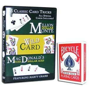 Ultimate Gaff Bicycle Deck with Bonus DVD Marty Gram's 3 Classic Card Tricks