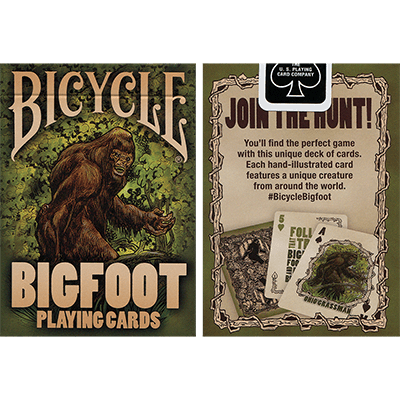 Bicycle Bigfoot Playing Card