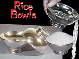 Complete 2 Bowl Set  WITH a Water Rice Bowl ( Aluminio )